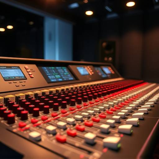 Console de mixagem de áudio